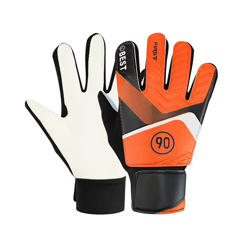 Children'S Goalkeeper Glove Latex Goalkeeper Gloves Football Protection Adults Teenager Anti-Slip Football Gloves Soccer Goalie