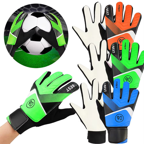 Children'S Goalkeeper Glove Latex Goalkeeper Gloves Football Protection Adults Teenager Anti-Slip Football Gloves Soccer Goalie