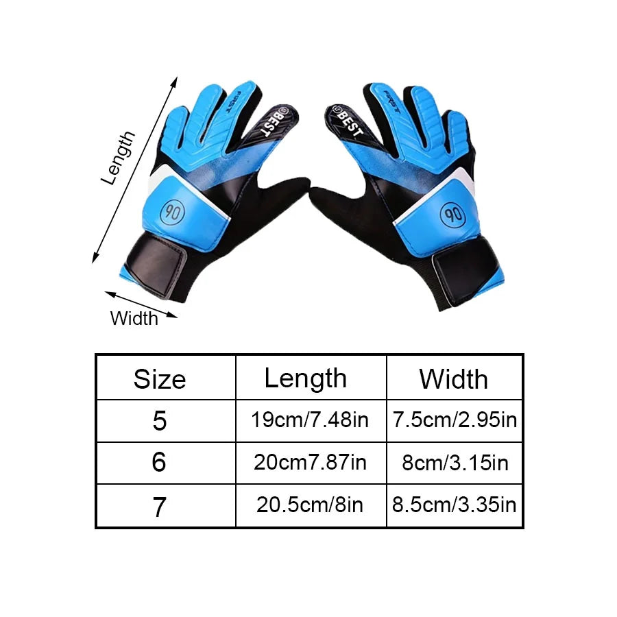 Goalkeeper Glove Latex Goalkeeper Gloves Football Protection Adults Anti-Slip Football Gloves Soccer Goalie
