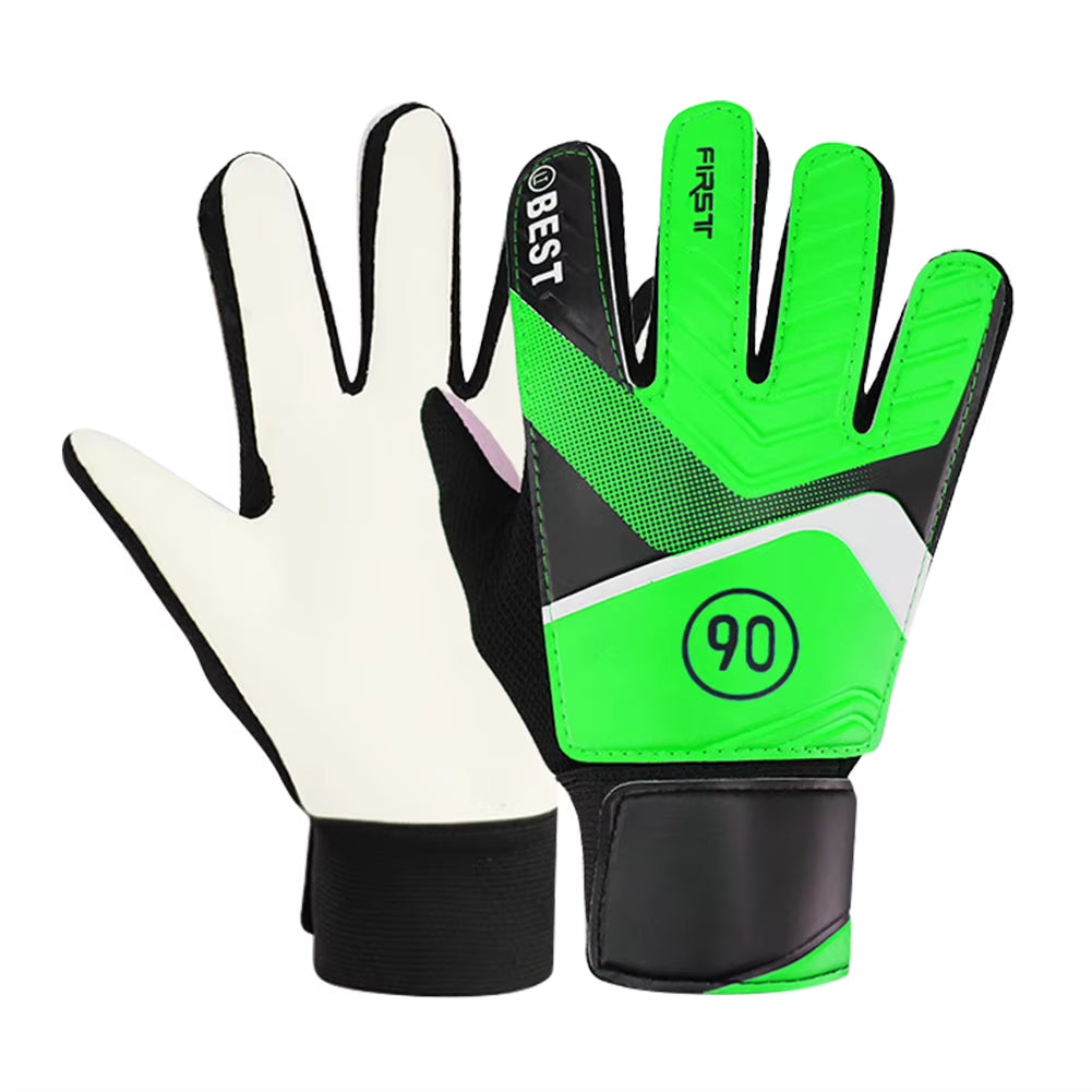 Children'S Goalkeeper Glove Latex Goalkeeper Gloves Football Protection Adults Teenager Anti-Slip Football Gloves Soccer Goalie